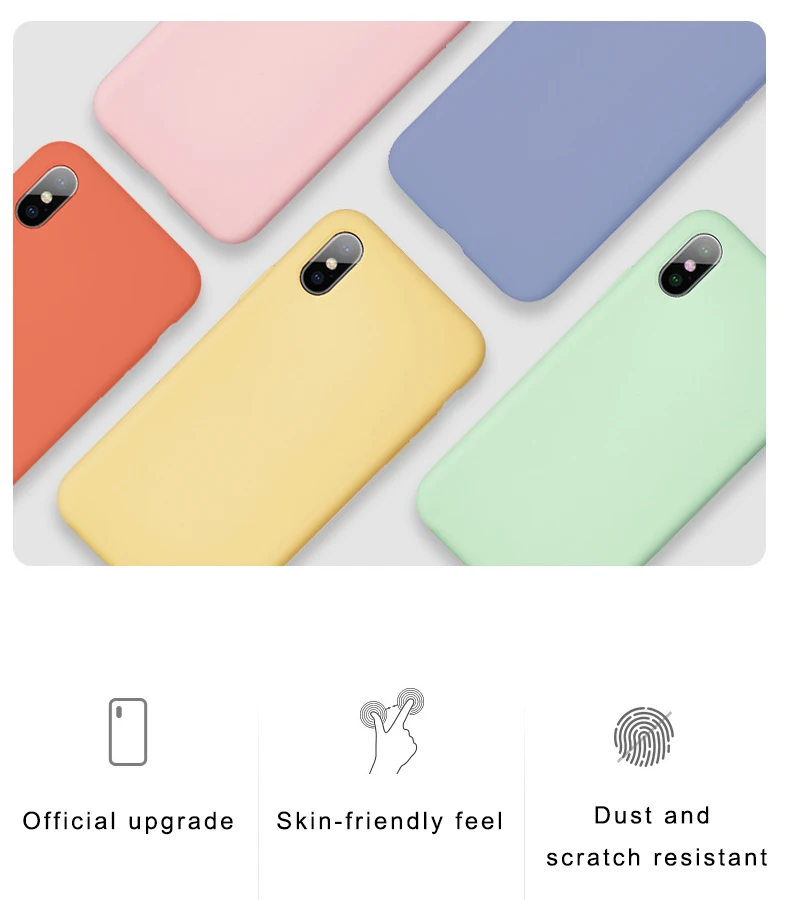 Роскошный тонкий мягкий официальный силиконовый чехол для iphone 7 8 6S 6 Plus X XS 11 Pro Чехол для MAX XR для Apple iphone X 10 чехол Coque
