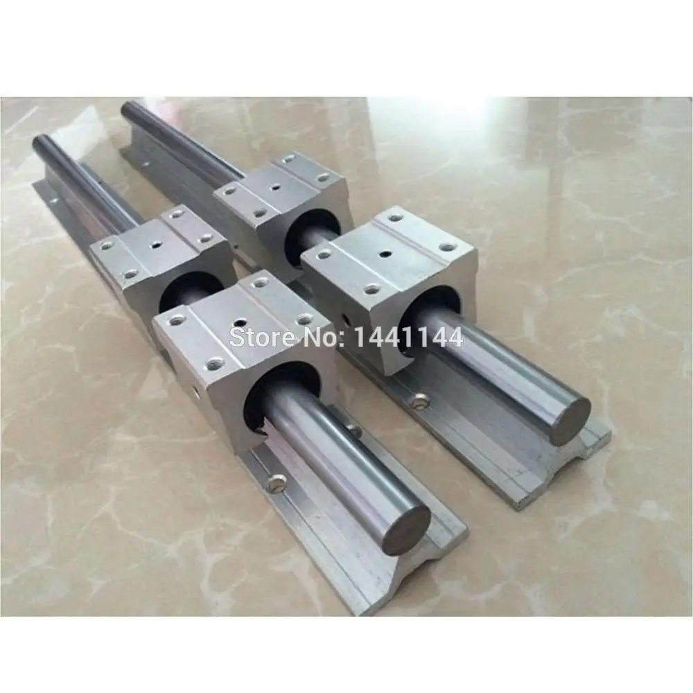 

CNC Parts 6Pcs linear guideway Rail SBR20 L-300/600/1000mm & 3pcs Ball screw 1605-350/650/1050mm machining+3set BK/B12