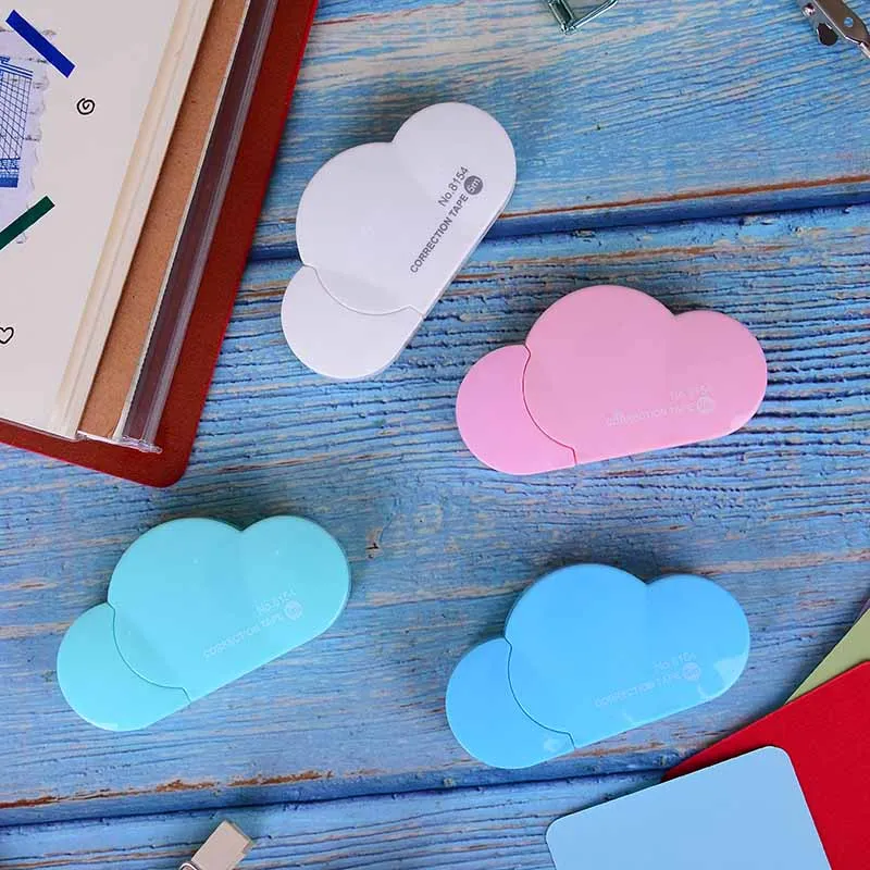 

1 PCS Mini Cloud Correction Tape Stationery Novelty Office School Supplies 5mm X 5m