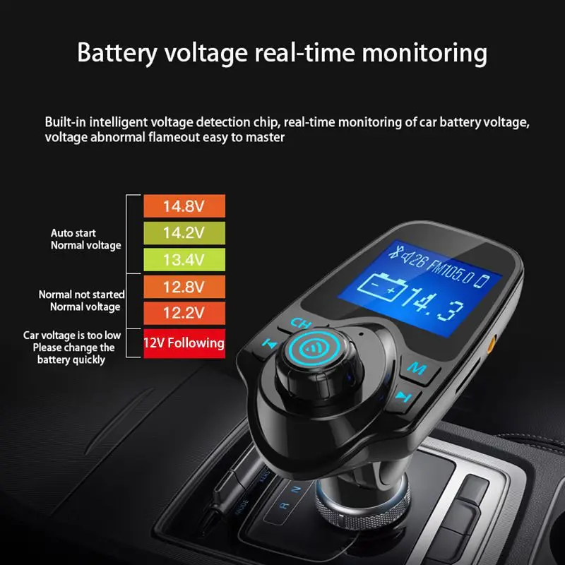 Cheap Car Mp3 Audio Multi-function Dual USB Ports Bluetooth Receiver Player Music U Disk Universal Charger | Электроника