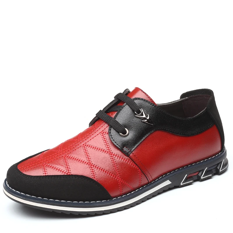 

Genuine Leather Men Casual Shoes Brand 2019 Mens Loafers Moccasins Breathable Slip on Black Driving Shoes Plus Size 38-46