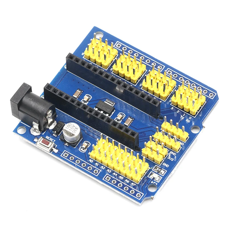 Плата совместимая с контроллером NANO I/O датчик расширения Shield Module для Arduino UNO R3 Nano