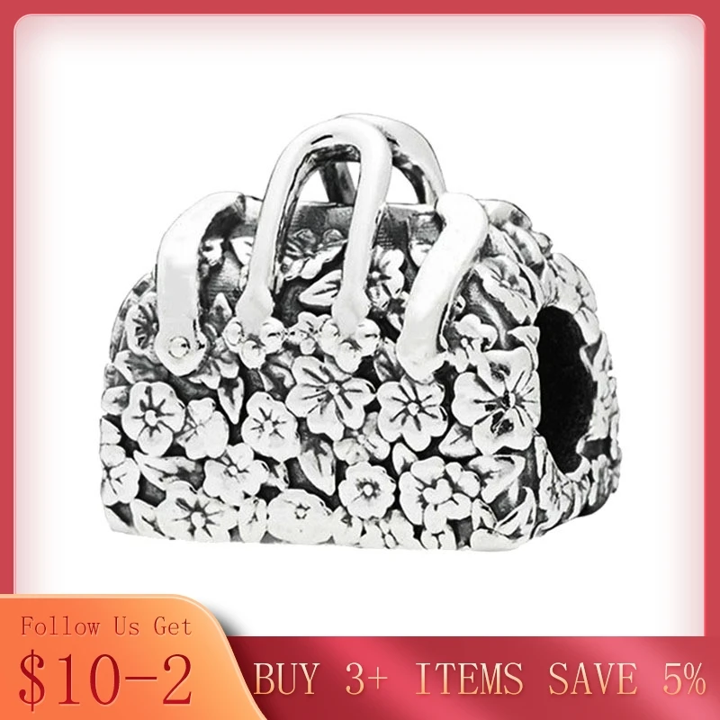 CodeMonkey 100% настоящая 925 пробы Серебряная Женская сумка Шарм Подходит оригинальный