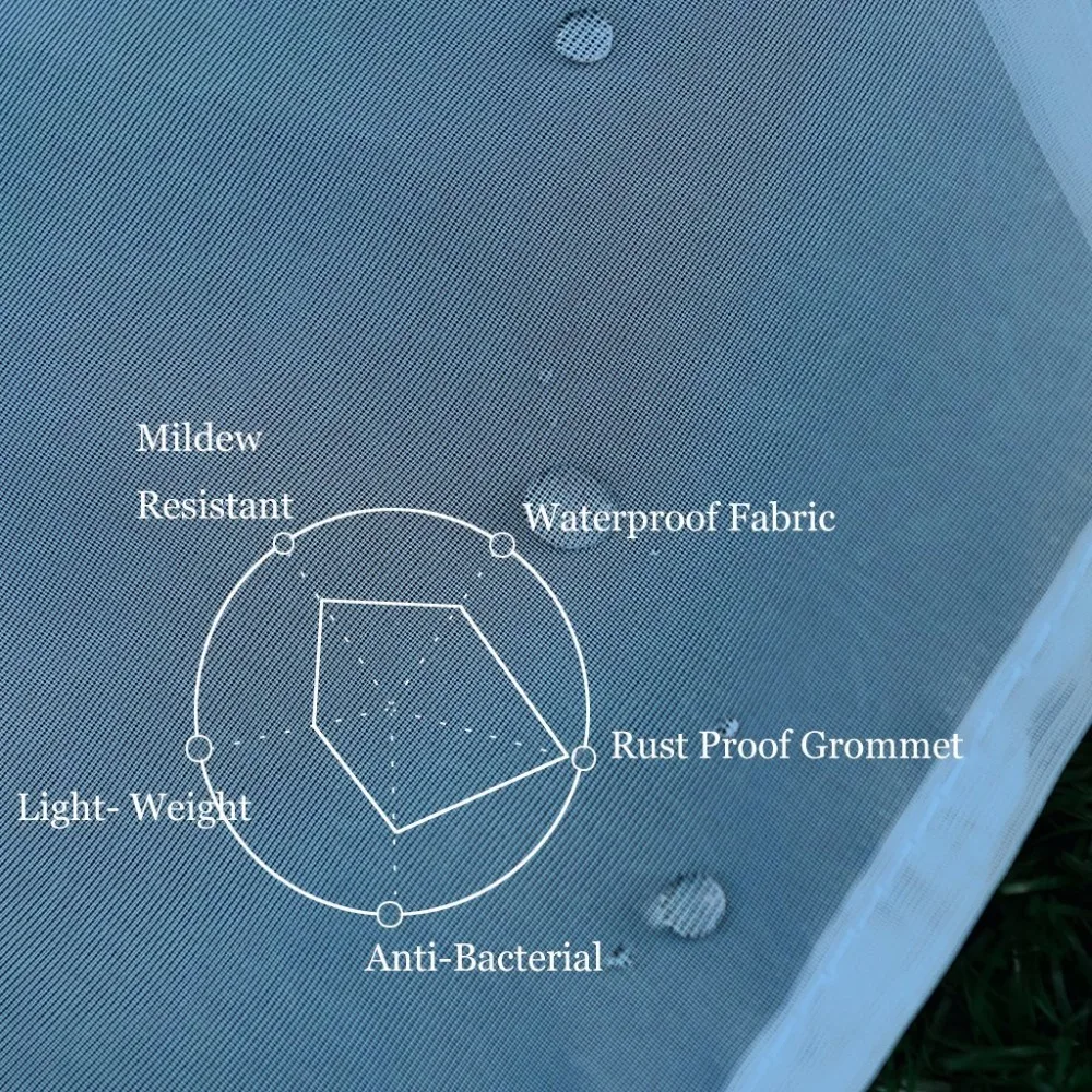 Летние белые комнатные и уличные занавески nictown элегантные водонепроницаемые с
