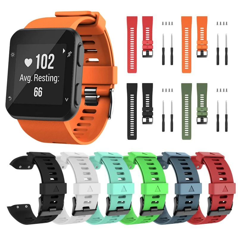 Новый браслет ремешок для Garmin Forerunner 35 Спортивные Силиконовые сменные Смарт-часы