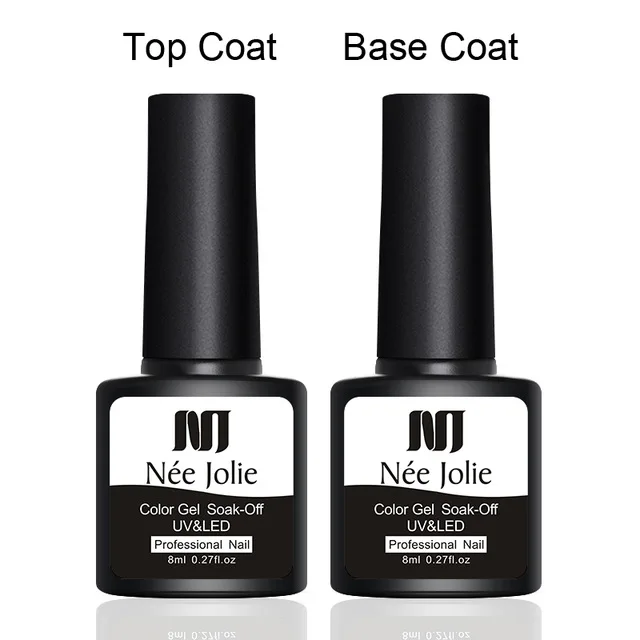 2pcs set 21 NEE JOLIE, 60 цветов, 8 мл, Гель-лак для ногтей, СВЕТОДИОДНЫЙ УФ-гель для ногтей, серый, красный, розовый, лак для ногтей, гибридный гвоздь, Гель-лак - Цвет: 2pcs set 21