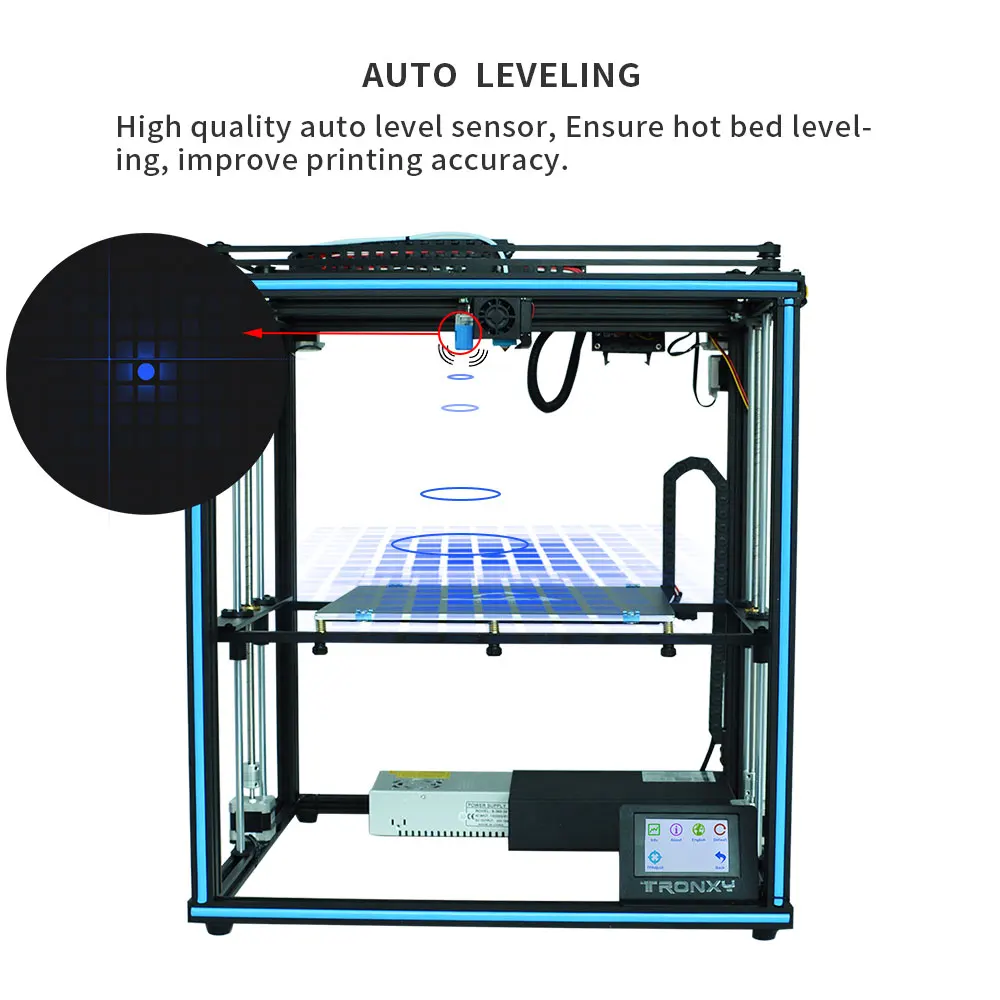 Tronxy X5SA X5SA-400 новые 3D-принтеры авто-Level большой Размеры предварительная сборка