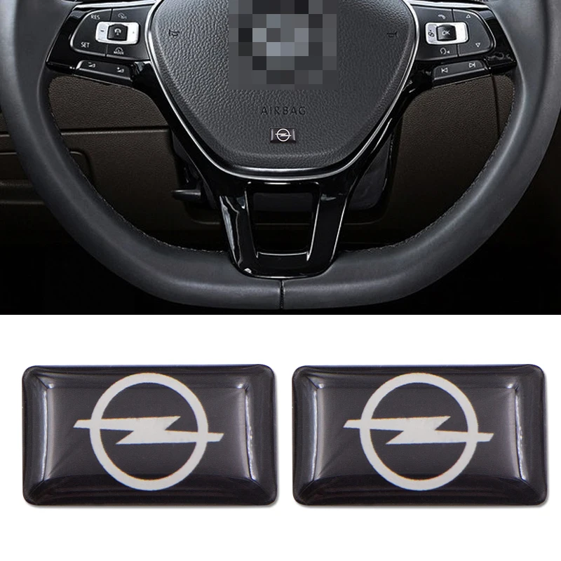 Автомобильный Стайлинг рулевое колесо 3D Маленькая фотонаклейка подходит для OPEL