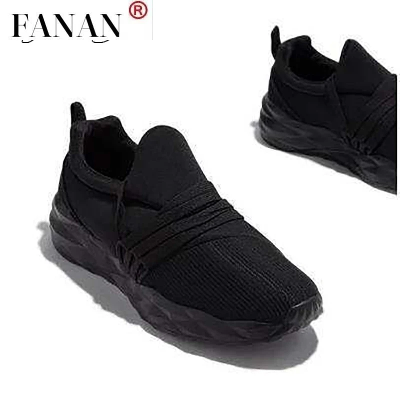 

Women Mesh Sneakers Breathable Flats Solid Patchwork Cross-tie Slip on Soft Thick Sole Luxury Fashion Casual Shoes Sport Running