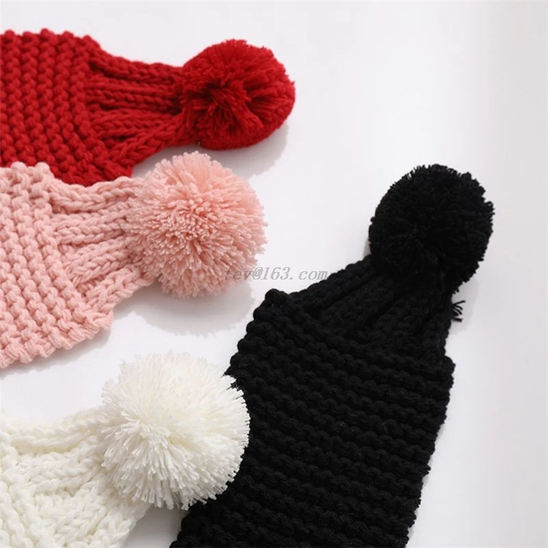 

Baby Boys Girls Warm Scarves Shawl Cartoon Cute Rabbit Knitted Ring Neck Scarf M68A