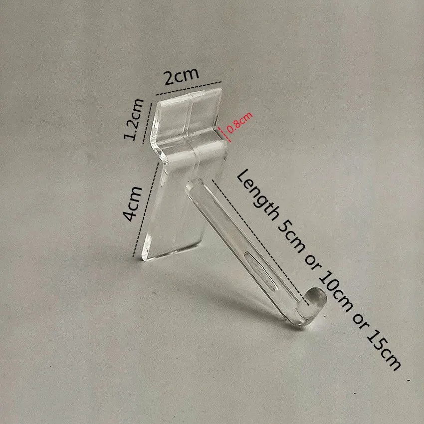 Cena Plastikowe Towary Wiszące Wieszak Haki Wystawowe Do Koryta Slot Płyta Promocja Towaru W Sklepie Półka Rack 200 Sztuk