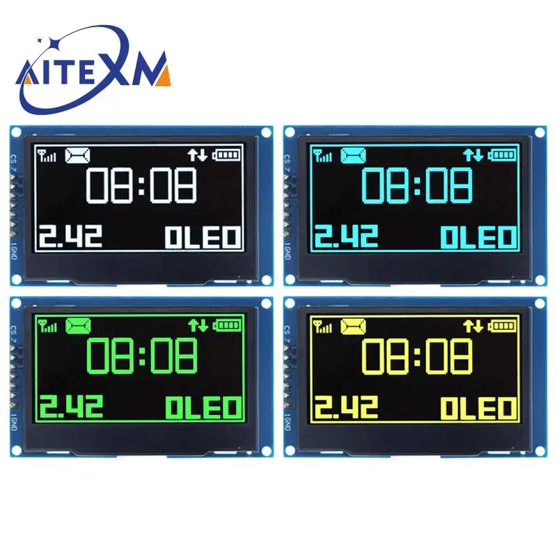 Модуль OLED дисплея 2 42 дюйма x 6 4 модуль ЖК HD экрана SSD1309 7 контактный