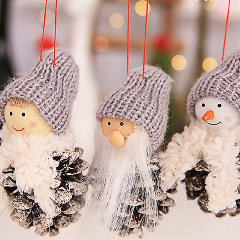 3 шт./компл. Санта Клаус новогодние куклы ткань Новогодняя Рождественская елка