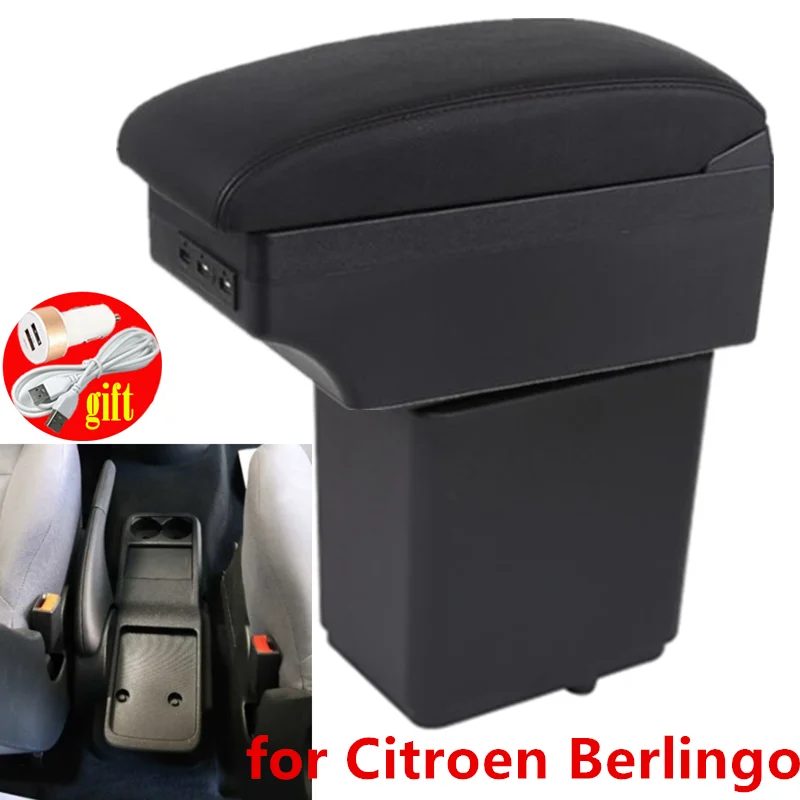 Подлокотник для Citroen Berlingo Peugeot аксессуары модификации центральной консоли с USB