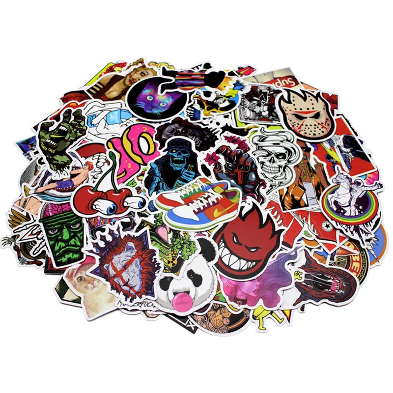 200 шт. забавная наклейка для автомобиля чемодан мотоцикла домашний декор чехлы