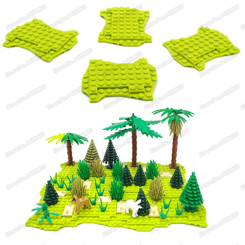 Оптимальное зеленое растение Нижняя пластина строительные блоки компоненты