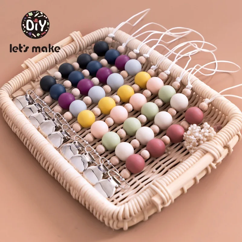 Держатель для соски Let's Make 1 Набор/9 шт. персонализированные пищевые силиконовые