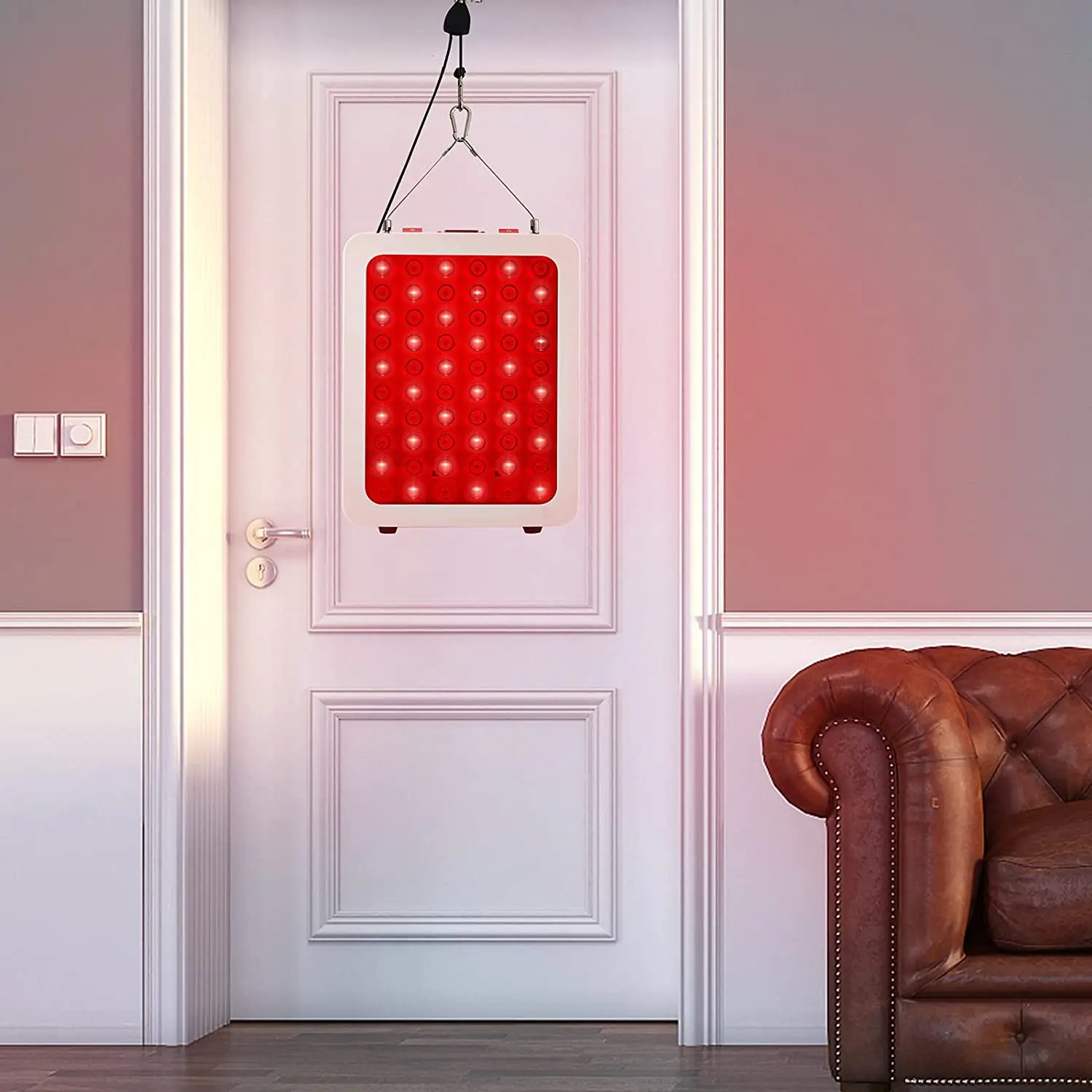 

660&850nm Near Infrared Led Light Therapy Lamp/180W Red Light Therapy Device,/60 LEDs/Home Use Light Therapy Lamp for Anti-Aging