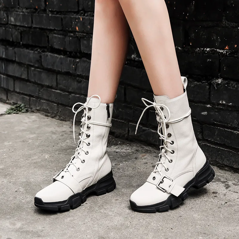 Новое поступление 2020 г. лидер продаж полусапожки MoonMeek из натуральной кожи