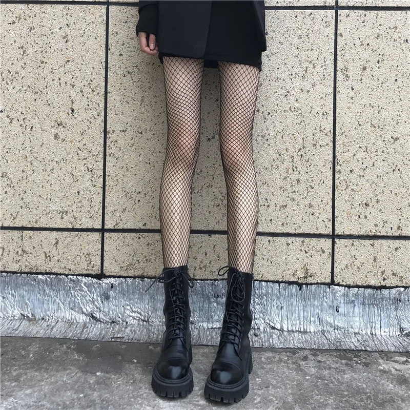 

Harajuku Women's Korean Fashion Fishnet black stockings student summer Sexy section pantyhose Ladies Club Sexy Gothic Stockings