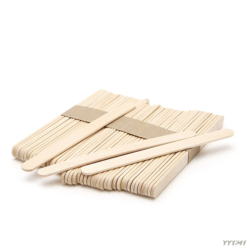 50 шт./лот деревянная восковая лопатка язык Депрессор тату Восковая Палочка DIY