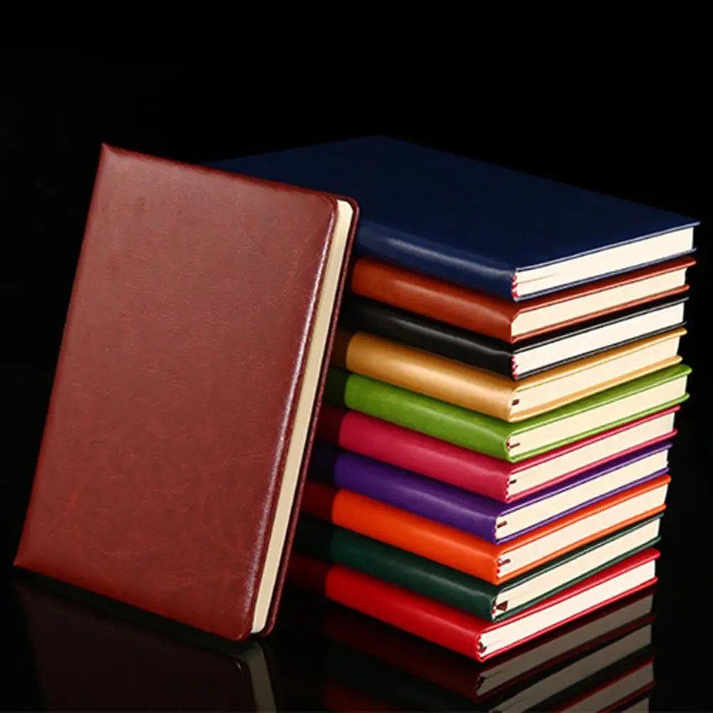 

Faux Leather Portable Travel A5 Student Notebook Diary Notepad School Stationery