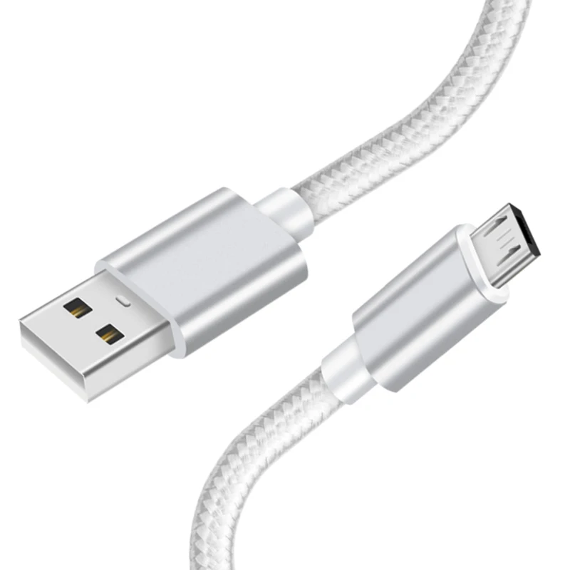 Нейлоновый Micro USB кабель 2 А для быстрой зарядки и передачи данных планшетов Samsung