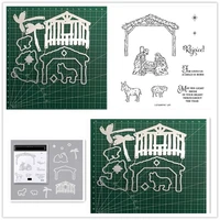 peaceful cutting dies for scrapbooking stamping stamps and dies 2021 new arrivals metal die cutters for scrapbooking christmas
