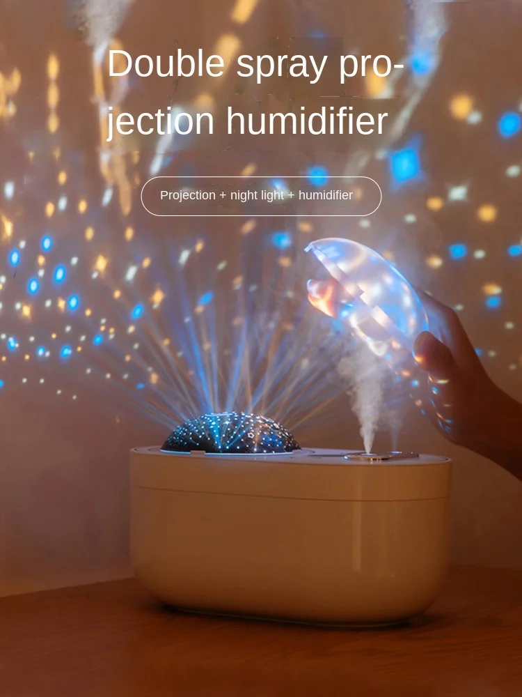 

YY Household Silent Bedroom Air Aroma Diffuser Atmosphere Night Light Three-in-One