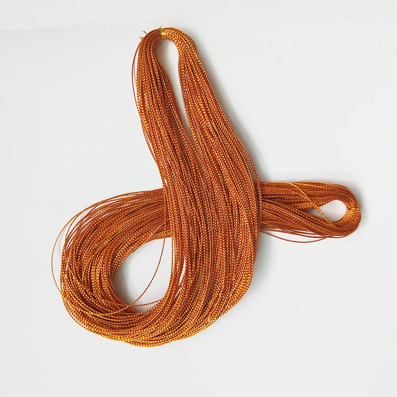 100 метров закрученный золотой нитью вязаный шнур швейная нить веревка для ленты