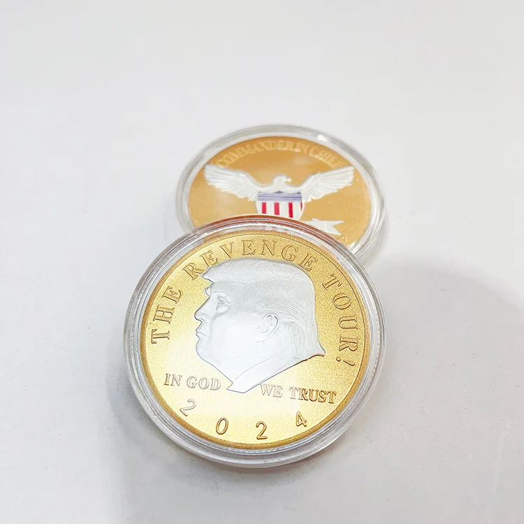 Месть! Трамп 2024 снова сделает Америку великолепной коллекционная позолоченная