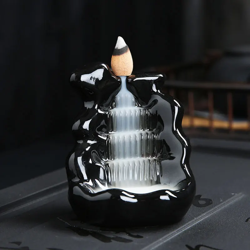 Ceramic Smoke Backflow Incense Burners Tower Incense Censer Base Creative Decoration Aromatherapy Supplies Home Decor jj0101 - Цвет: censer22