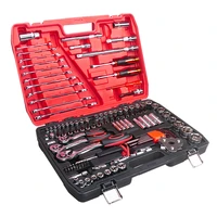 121pcs kit car repair sockets set hand tool sets combination socket wrench set with plastic toolbox