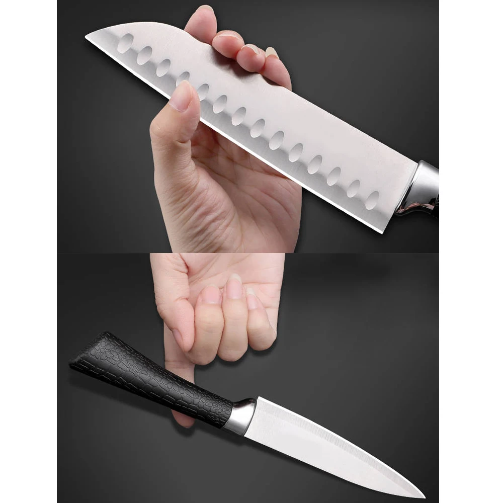 Набор кухонных ножей 5 шт. острые бытовые приборы для чистки фруктов нарезки мяса