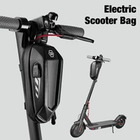 scooter handlebar bag hard shell front hanging bag electric scooter bag built in usb slot large capacity pu water repellent