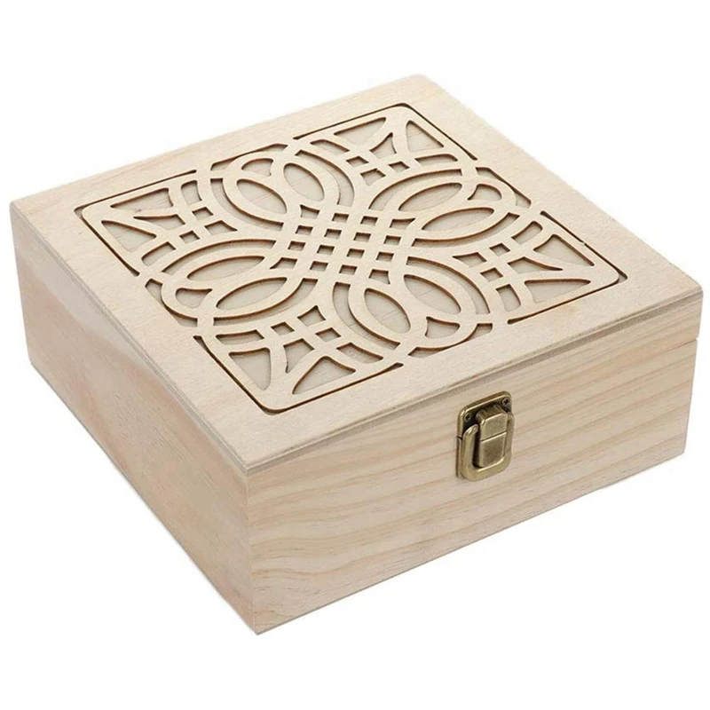 

36Slot Essential Oil Wooden Storage Box Travel Display Case Holder Wood Perfume Aromatherapy Container Organizer