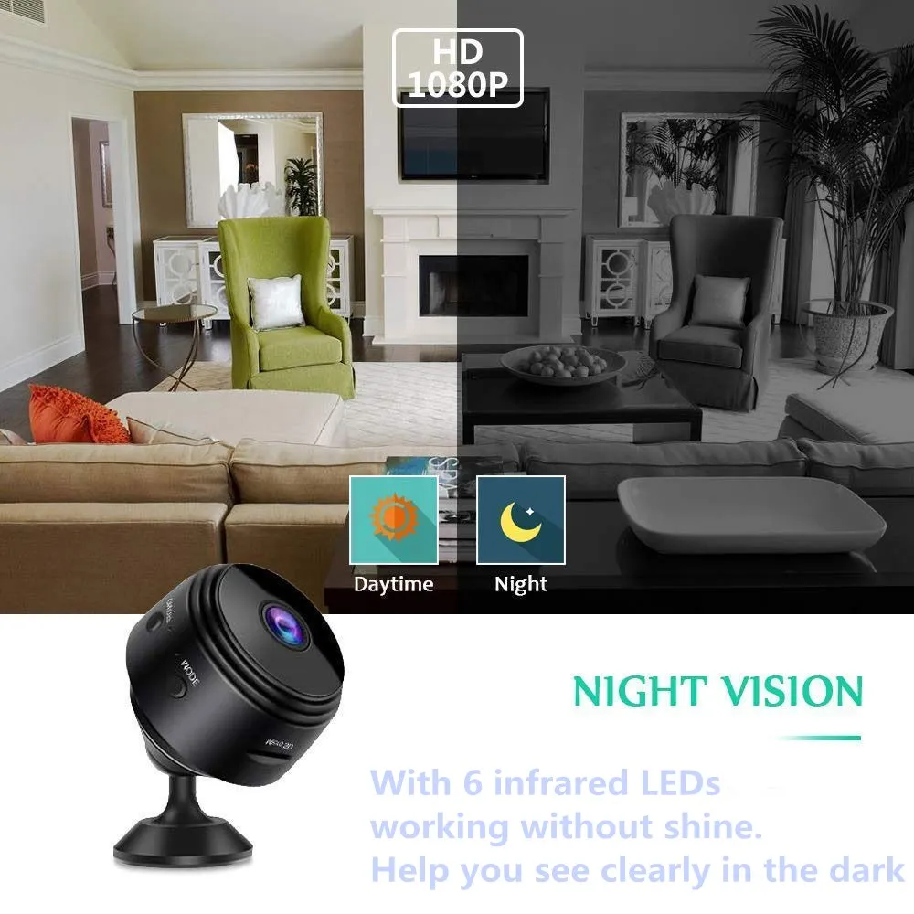 A9 HD 1080p Wi Fi Ip мини камера небольшой беспроводной домашний детский Ночное Видение