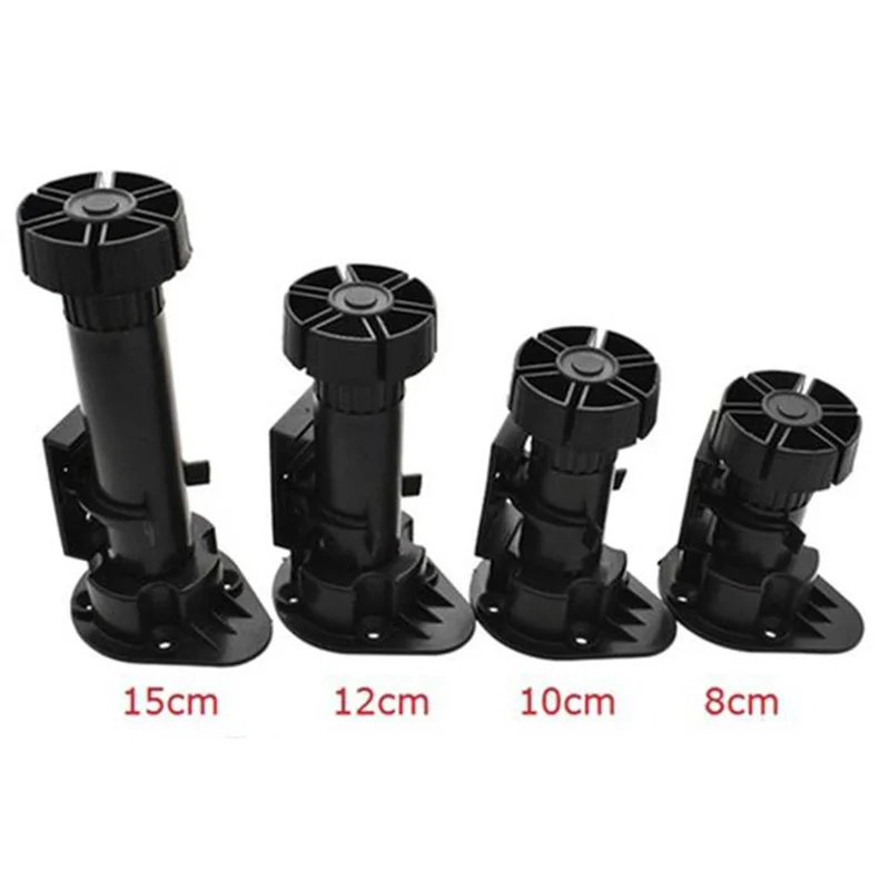 

PP 4pcs Cabinet Adjustable Foot Leveler Kitchen Bathroom Holder Mounting Screw