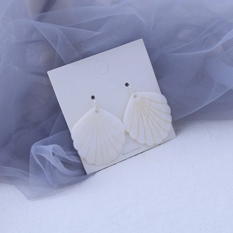 wing yuk tak Bohemian Natural Shell Earings For Women Statement Drop Earring Pendants New Fashion Jewelry Christmas Gift | Украшения и