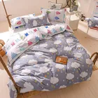 Комплект постельного белья в горошек, роскошный комплект с пододеяльником и одеялом, Комплект постельного белья с оленем, постельное белье для односпальной и двуспальной кровати, синее покрывало для детей