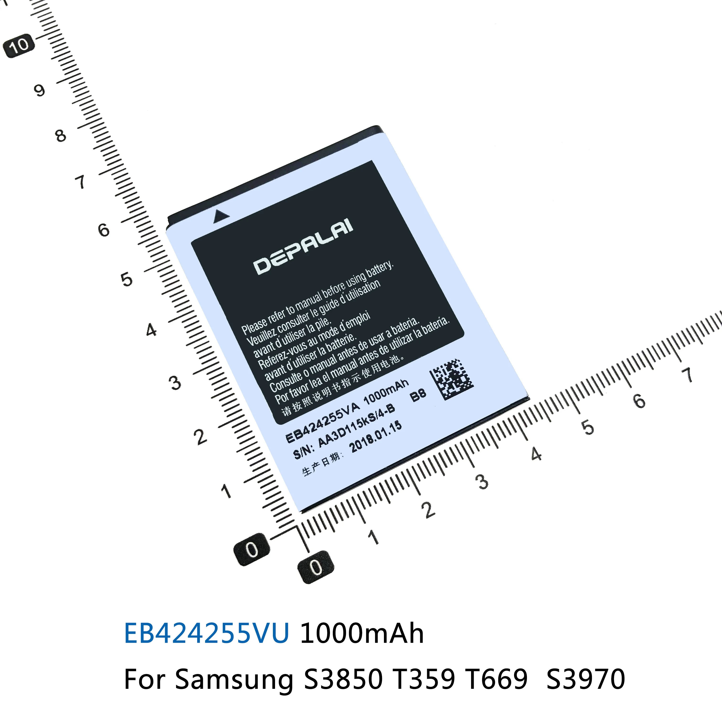 Аккумулятор EB424255VU EB454357VU EB425161L для Samsung GALAXY S3850 T359 T669 S3970 i509 S5380 S5360 S7562i S7572 i699 i739