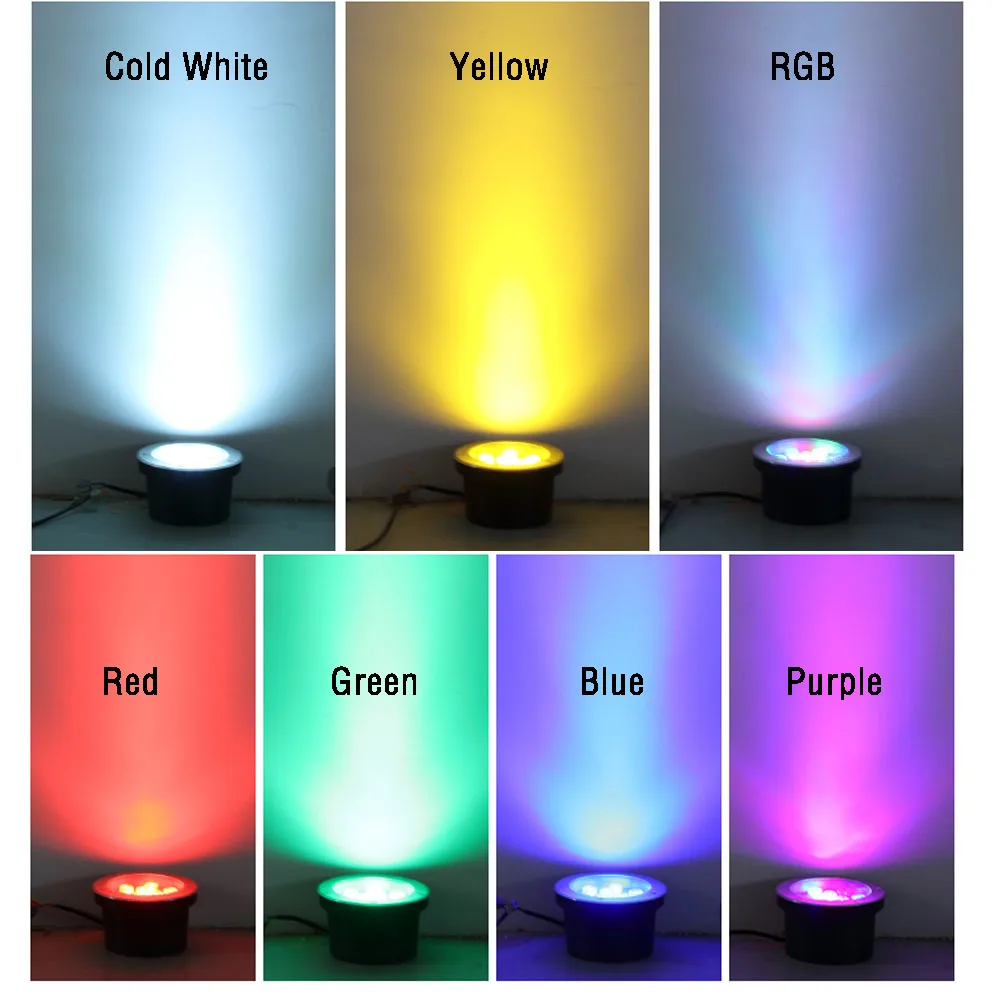 IP68 LED Underground light Outdoor Ground Floor Lamp Garden Square Path Buried Yard Spot Landscape AC85-265V ACDC12V 24V | Освещение