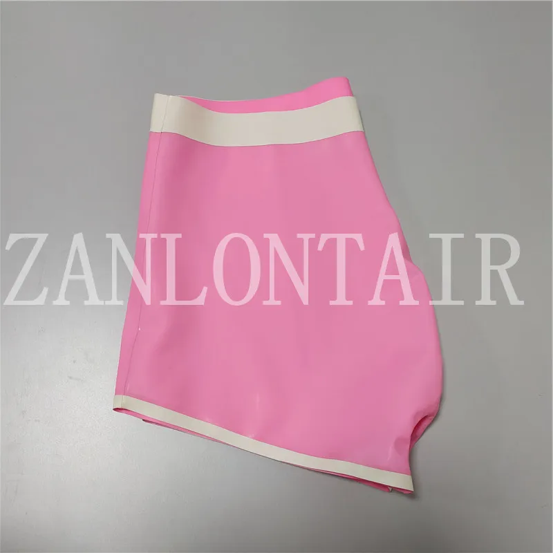 Новое сексуальное нижнее белье для мужчин латексные розовые шорты ручной работы