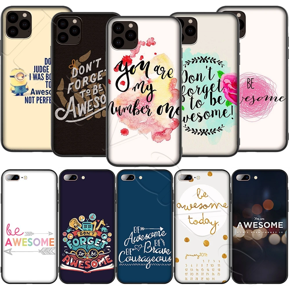 Прозрачный силиконовый мягкий чехол Lavaza BE Amazing для iPhone 12 Mini 11 Pro XS Max XR X 8 7 6 6S Plus 5 5S SE