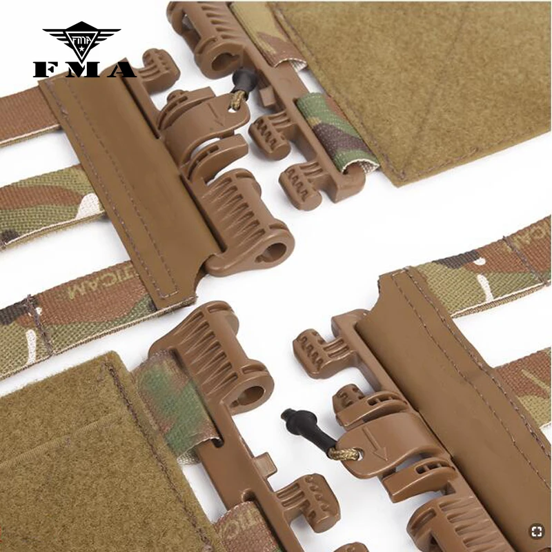 FMA Тактический 3-полосный скелетных поясом Bellyban MOLLE Quick Release Системы комплект