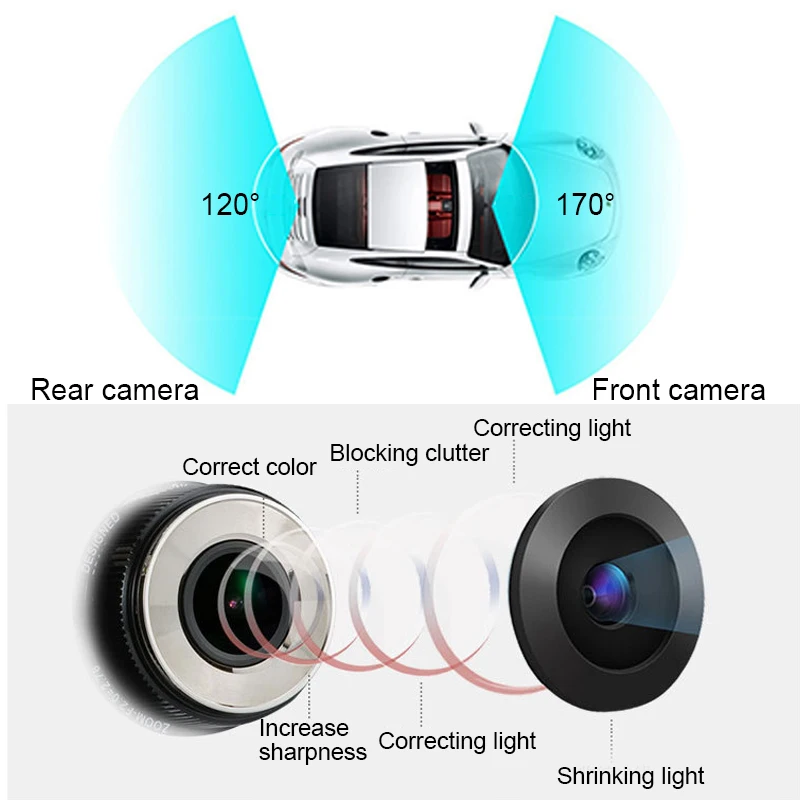 Full HD 1080P Car Driving Recorder 4&quot LCD Screen DVR Camera 170 Degree Wide Angle Night Vision Fill Light Dash Cam | Автомобили и