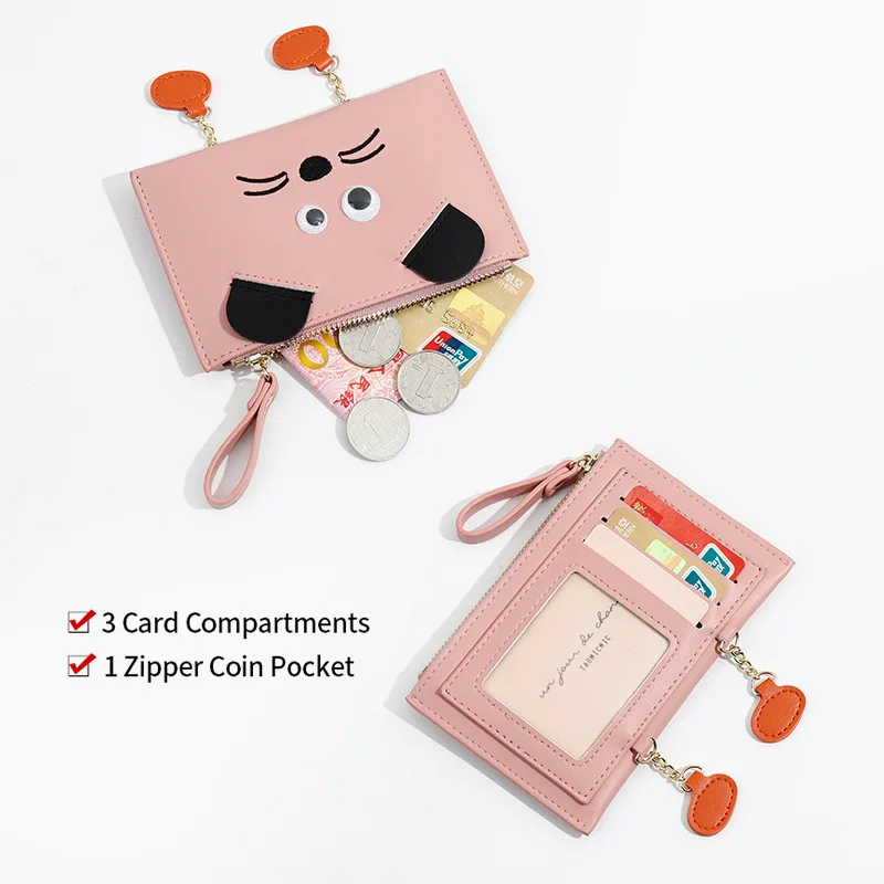 

Women Cute Cartoon Wallet Small Zipper Girl Wallet Brand Designed Pu Leather Women Coin Purse Female Card Holder Billetera