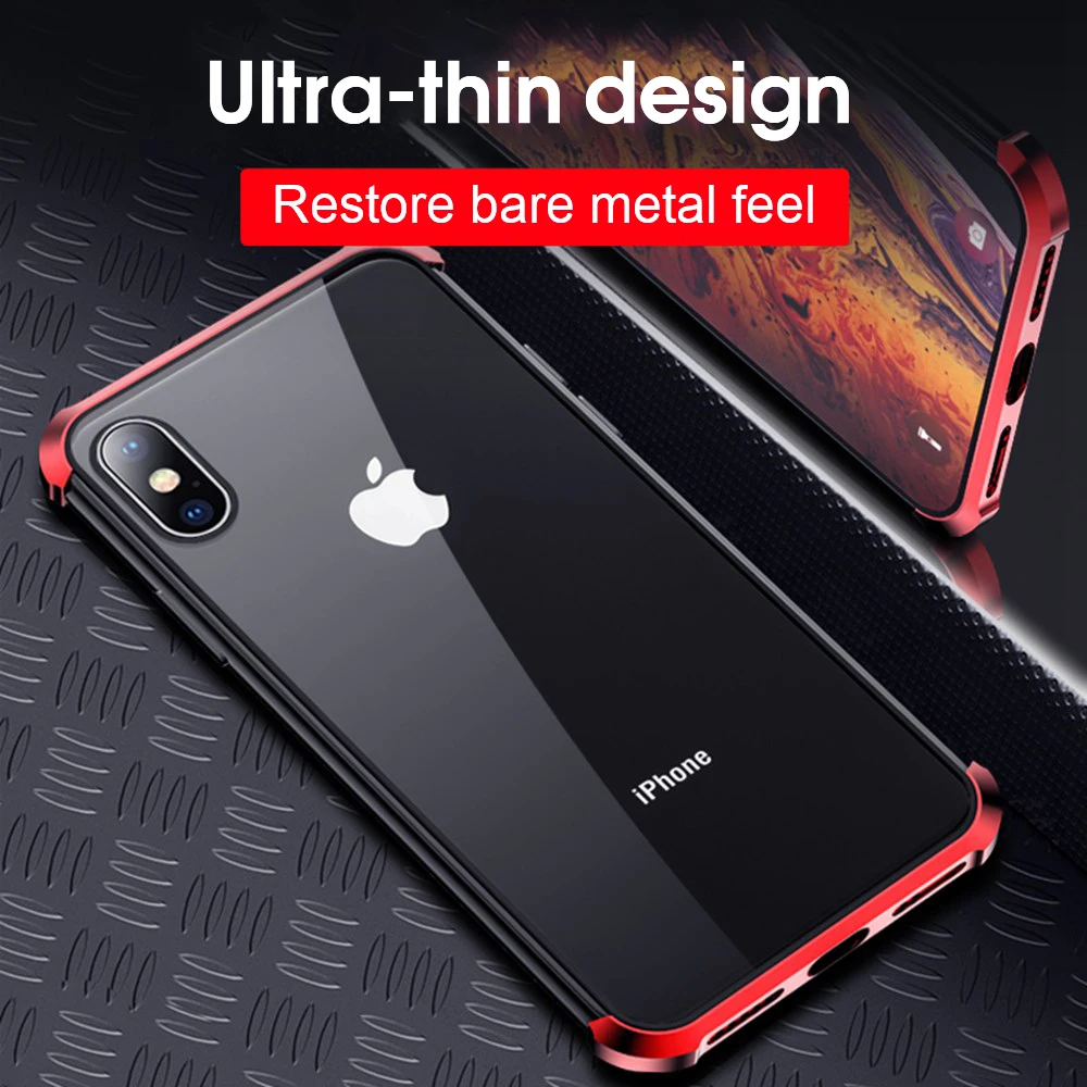 Eqvvol металлический магнитный адсорбционный чехол для iPhone XS MAX X XR 8 7 Plus 6 6s