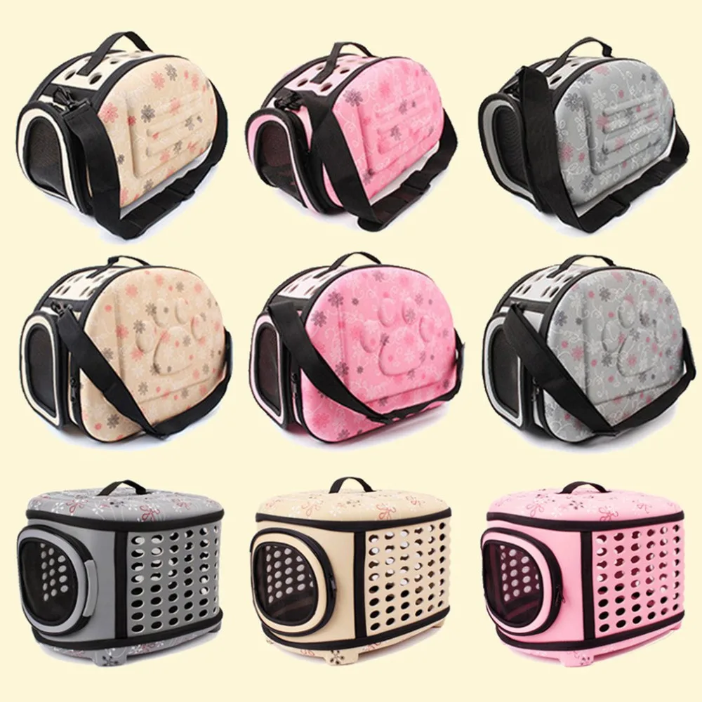 

Pet Carrier For Dogs Cat Folding Cage Collapsible Crate Handbag Plastic Carrying Bags Pets Supplies Sac De Transport Pour Chien