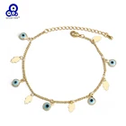 Браслет с подвесками Lucky Eye Fatima Hand Heart, регулируемый браслет для женщин и девушек, модные ювелирные изделия BE461